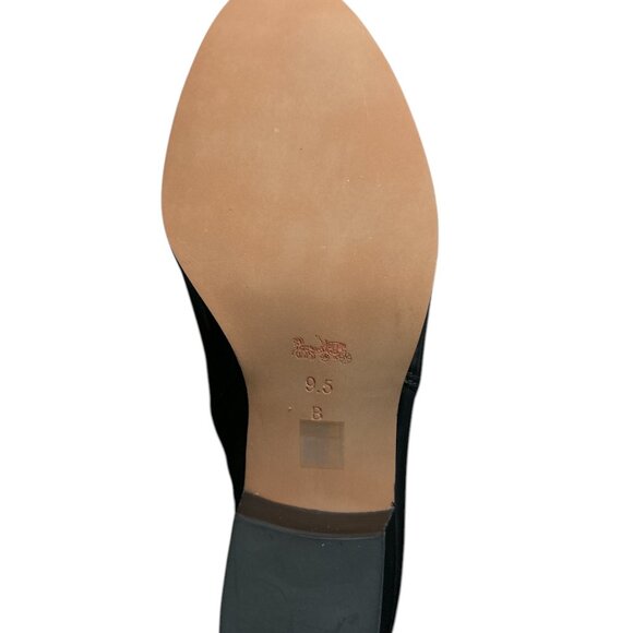 Coach Patricia Ankle Boots Booties Leather Croc Embossed Turnlock Zip Wmns 9.5 - Picture 7 of 10